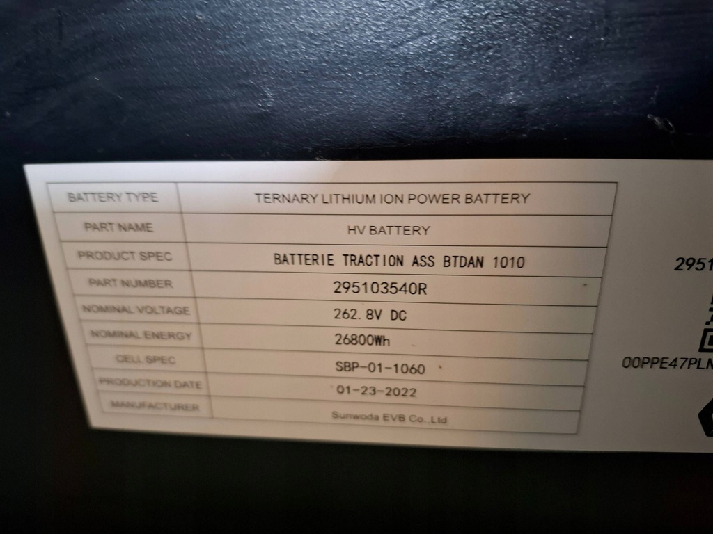 фото №9, Dacia spring 2022 акумулятор do автомобіля електричний / гібридного