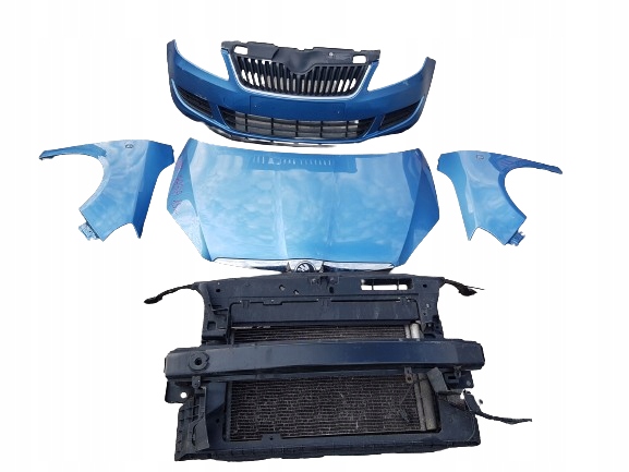 фото №1, Skoda fabia ii 13r перед kompletny капот бампер