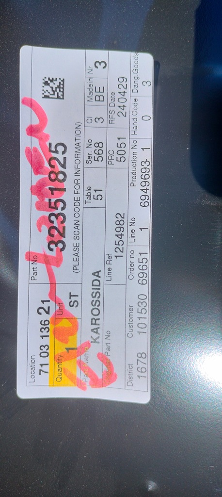 фото №7, Обшивка левая задняя усилитель крыла volvo xc40 ii