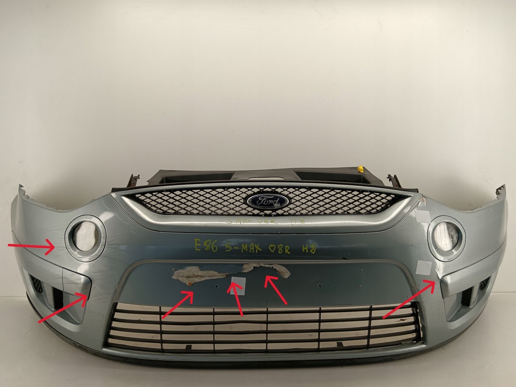 фото №1, Бампер передний перед решётка радиатора ford s-max 06-10