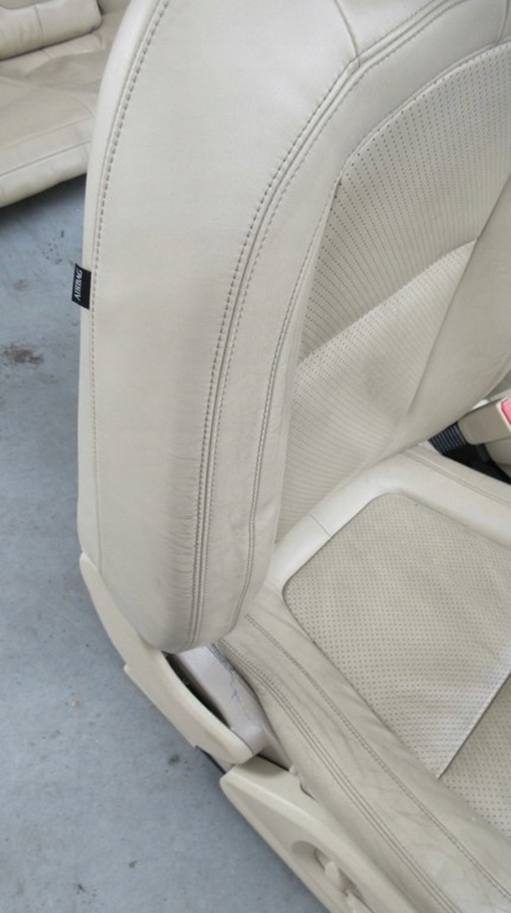 фото №9, Jaguar xf x250 сидіння лівий передній перед заднє сидіння правий бежеві шкіра комплект