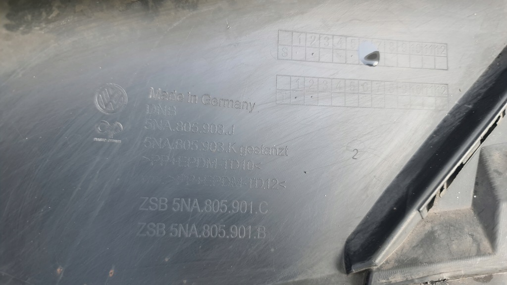 фото №11, Спойлер накладка бампера бампер перед vw tiguan ii 5na805903j