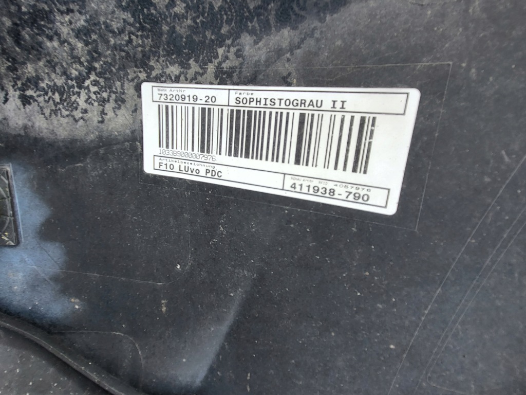 фото №16, Бампер передний направляющие bmw 5 f10 f-10 оригинальный номер 7320919 чёрный