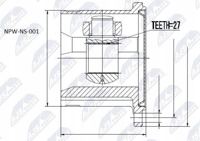 фото №4, Шарнір wew. l/p nissan pathfinder 95-03l/p