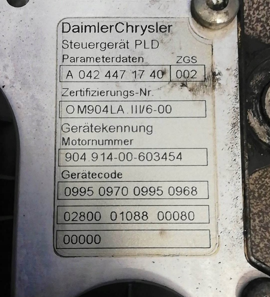 фото №5, Mercedes atego vario 813 бортовой компьютер 003 446 30 40