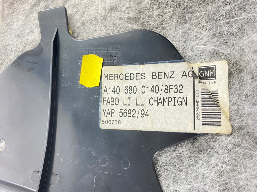 Коврик обшивка nóg водителя левая левый перед mercedes w140 c140 1406800140 с Разборки