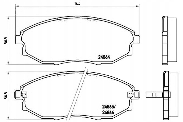 фото №1, Brembo тормозные колодки тормозные chevrolet epica 06- перед