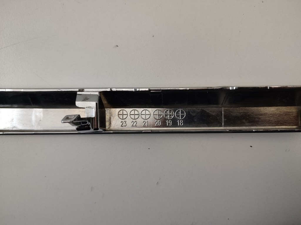 фото №9, Mitsubishi asx правый хром бампера перед верхний нижний молдинг накладки 19-