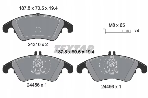 Textar гальмівні колодки гальмівні перед mercedes s212 w212 w221 2009-2016 Ціна