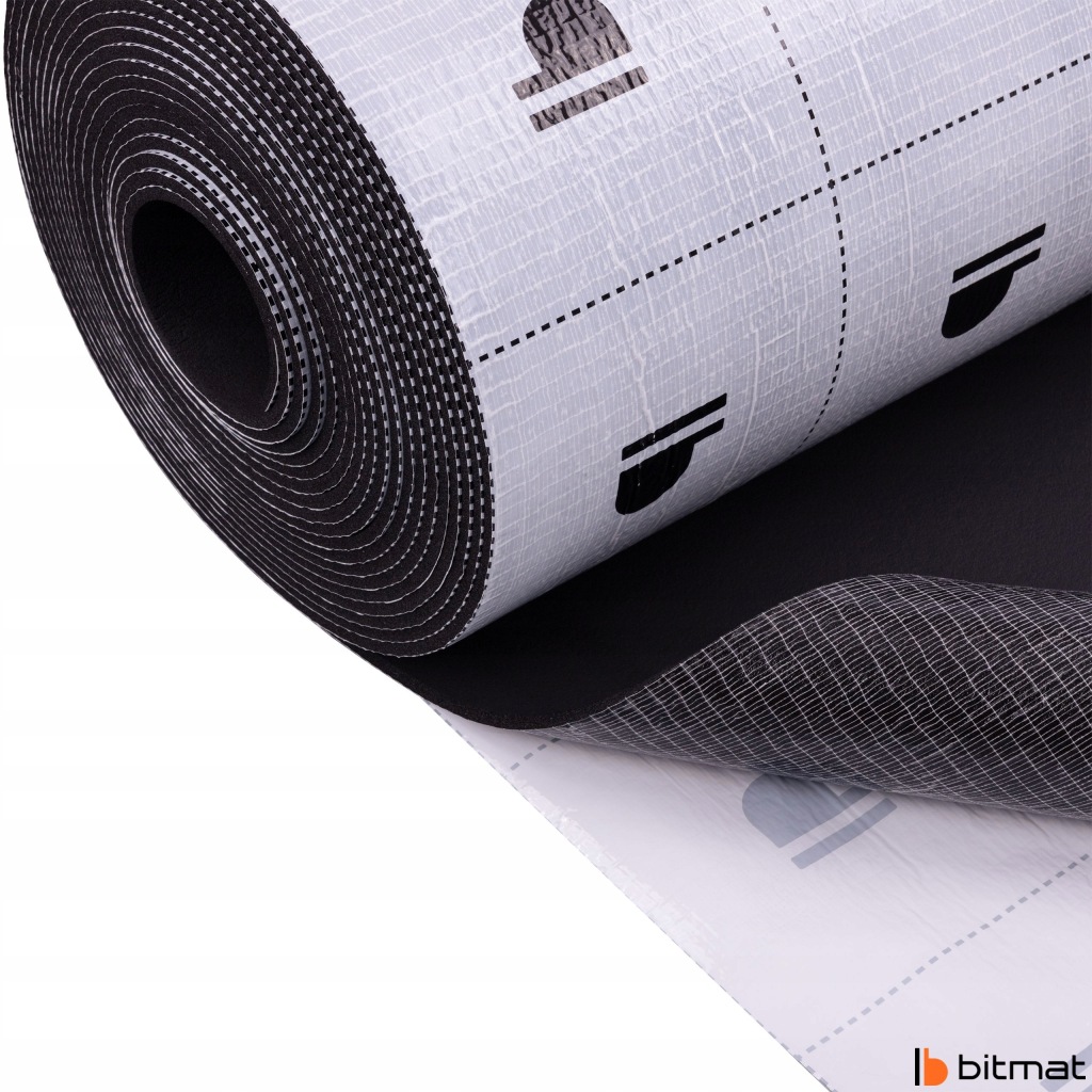 Пена kauczukowa bitmat samoprzylepna изоляционная акустическая 6mm 10x100cm Недорого