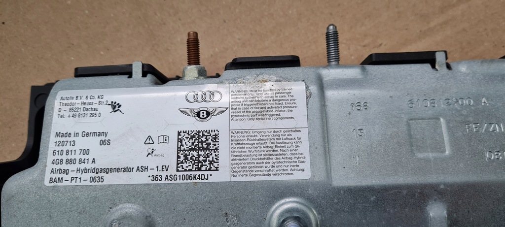 фото №10, A6 c7 4g s6 подушка подушка безопасности коленная 4g8880841a левая a7 4g