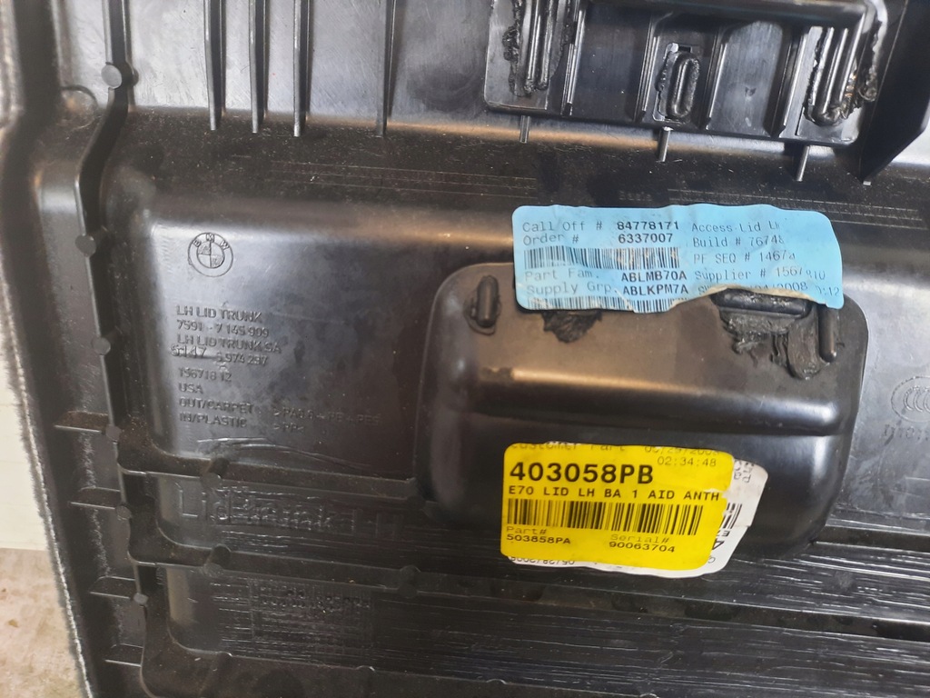 фото №8, Обшивка багажника лівий задня bmw x5 e70