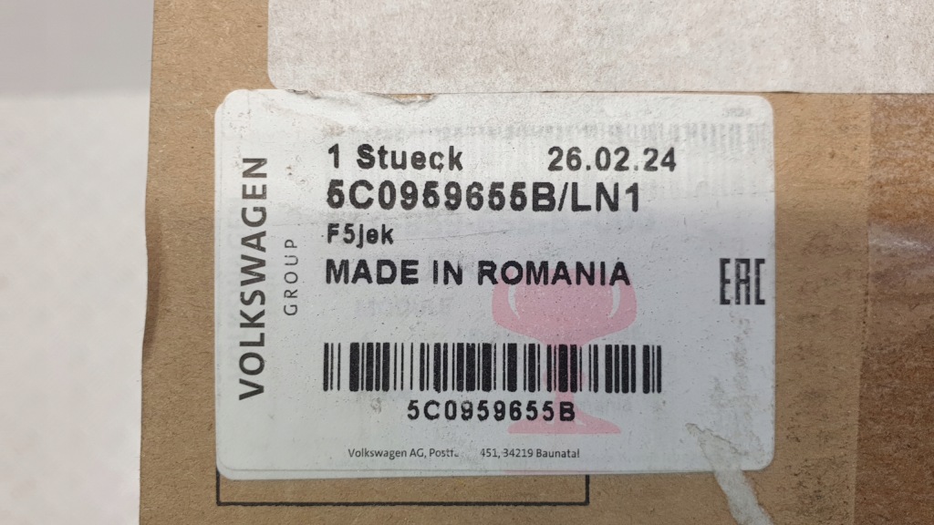 фото №4, Датчик подушка безопасности volkswagen 5c0959655b новый