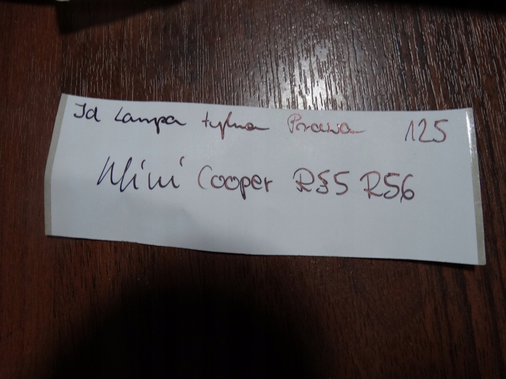 фото №3, Idealna лампа задняя правая mini cooper r55 r56 1