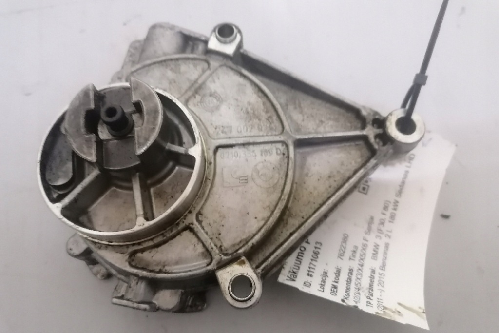 фото №11, Насос вакуумний bmw 3 f30, f80 7622380 2.0l бензиновий 180kw 2015