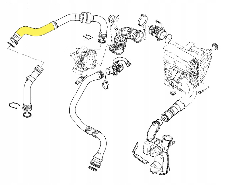 фото №3, Шланг turbo интеркулер renault fluence 1.5 dci