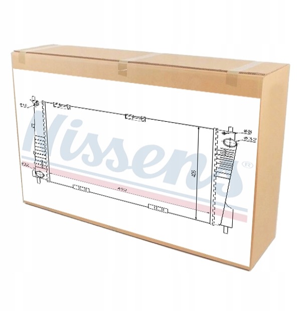 Купить Nissens 67283 радиатор, система охлаждение двигателя
