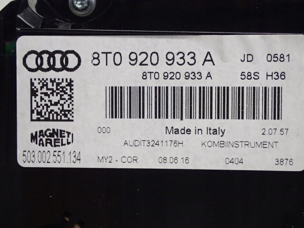 фото №13, Audi a5 8t счетчик / спидометр 8t0920933a