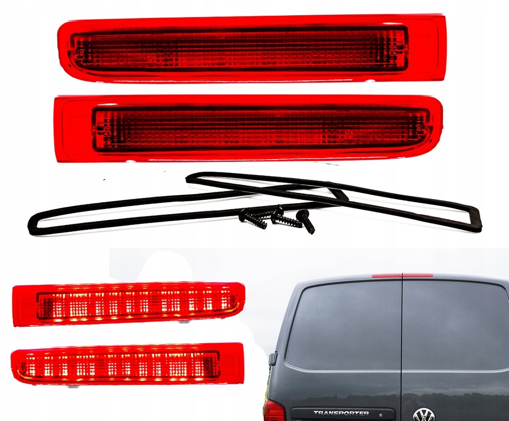 фото №10, Третій світло лампа стоп-сигнал vw t6 caravelle multivan 2010-2016 червоний led