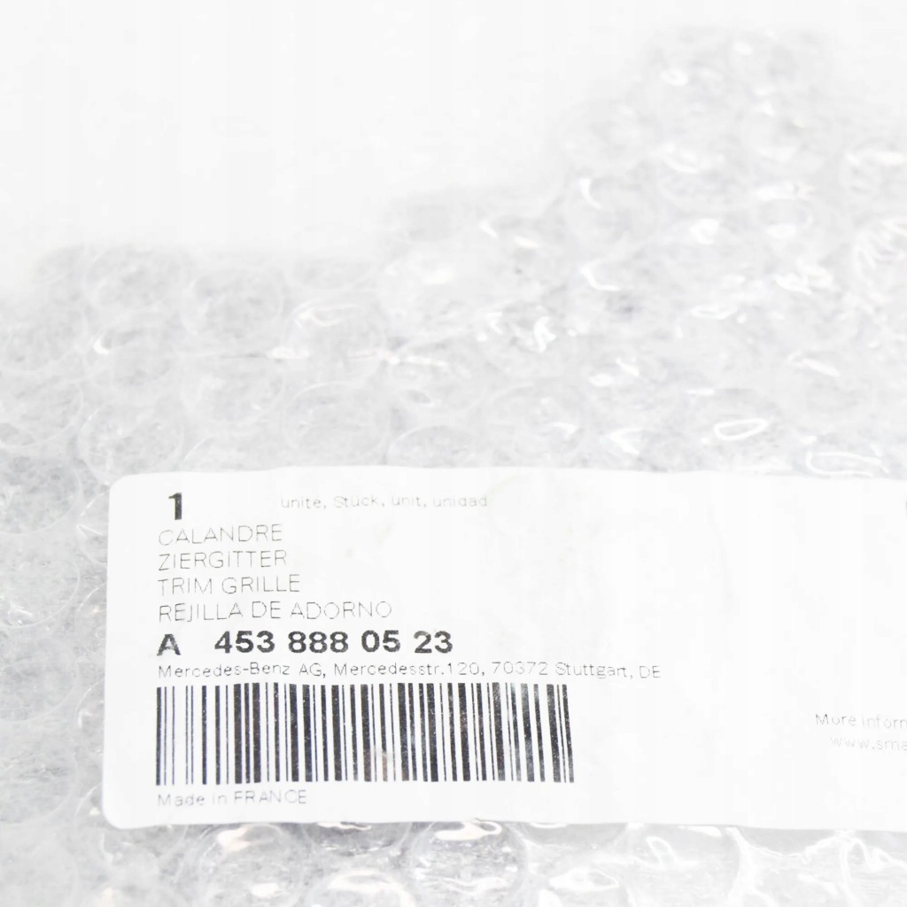 фото №9, Smart fortwo coupe 453 бампер передний средняя решётка впуск a4538880523