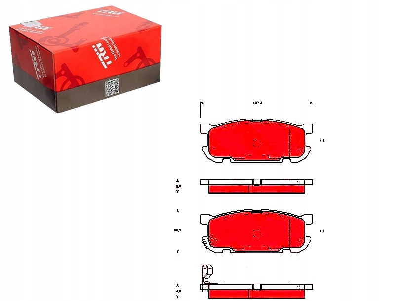 фото №4, Тормозные колодки тормозной. mazda mx5 00-05 задняя