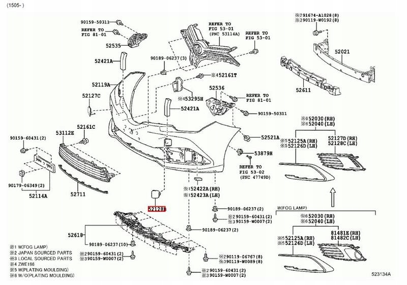 фото №1, Оригинальный номер toyota заглушка фаркоп перед auris e18 15-19