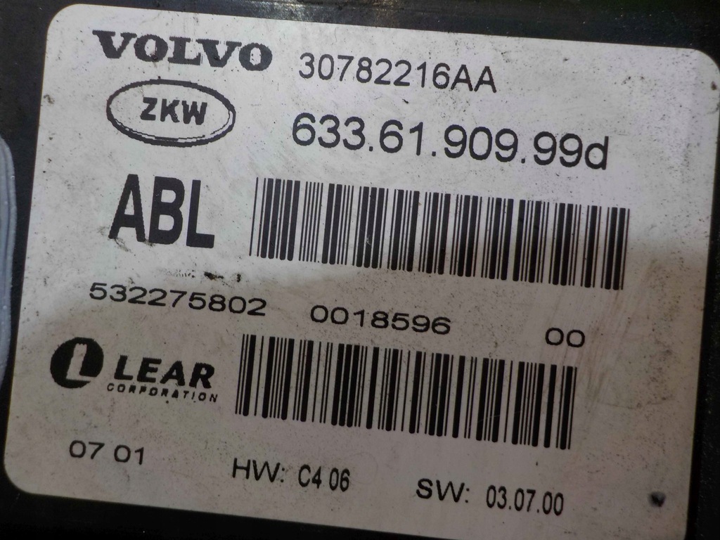 фото №4, Volvo s80 ii 07r блок управления модуль света 30782216aa