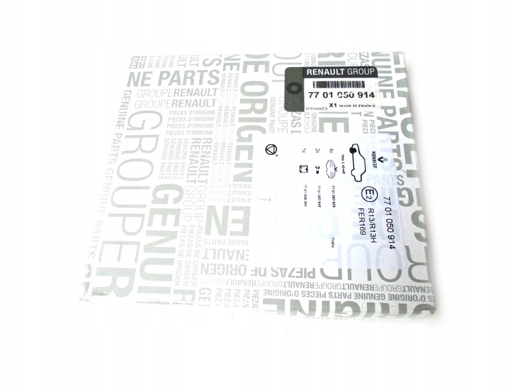 фото №1, Тормозные колодки тормозные перед renault trafic ii 7701050914