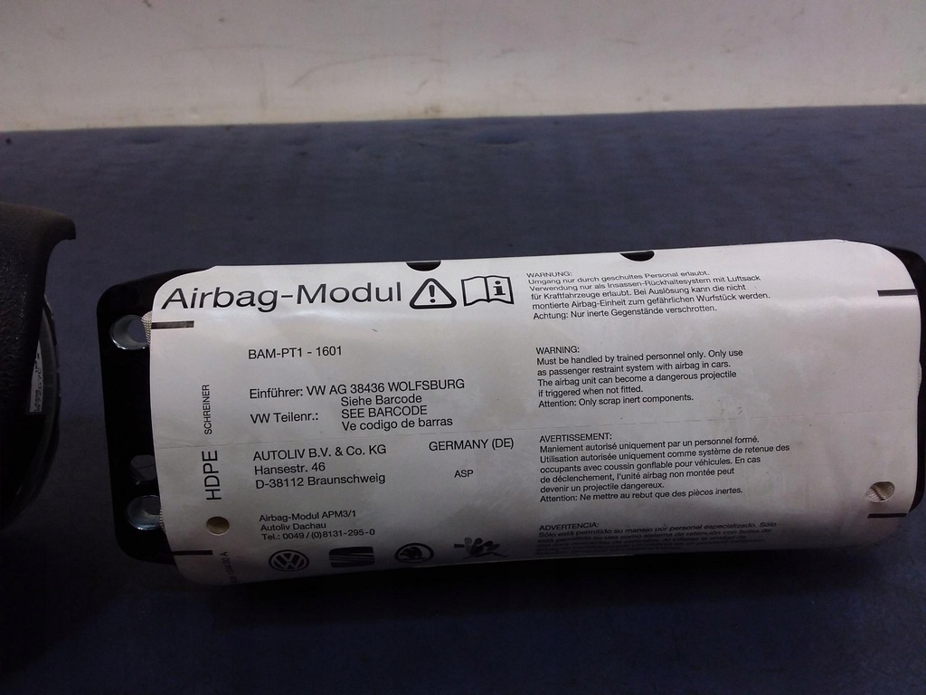 фото №10, Vw golf v приборная панель приборная подушки безопасности