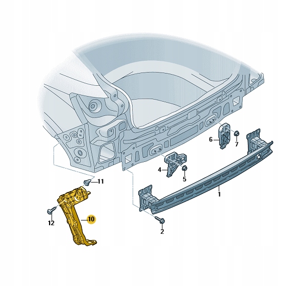 Купить Направляющая бампера задняя правый audi q2 aso оригинал