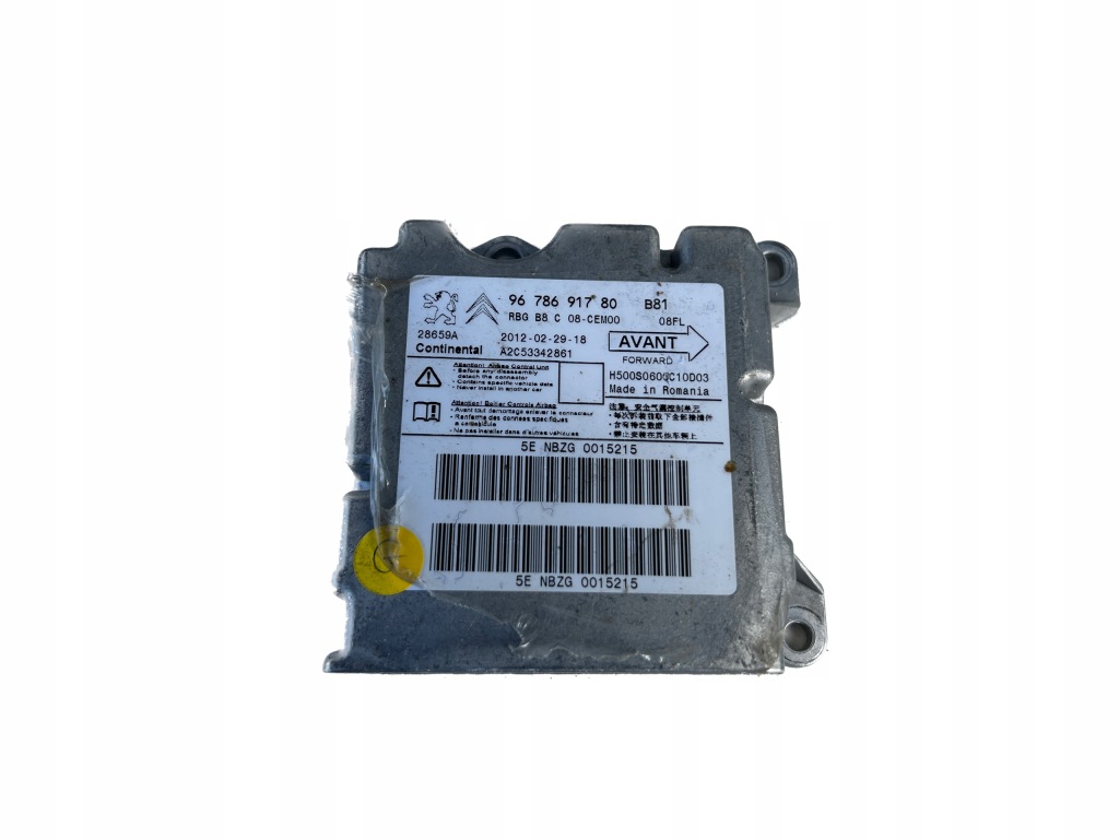 фото №1, Citroen ds5 11- модуль датчик подушка безпеки 9678691780