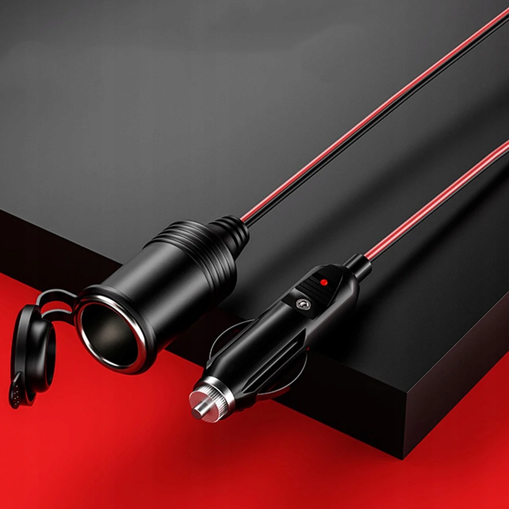 фото №7, Przedłużacz роз'єм прикурювача 8m metrów 800cm na kablu 15a міцний довгий