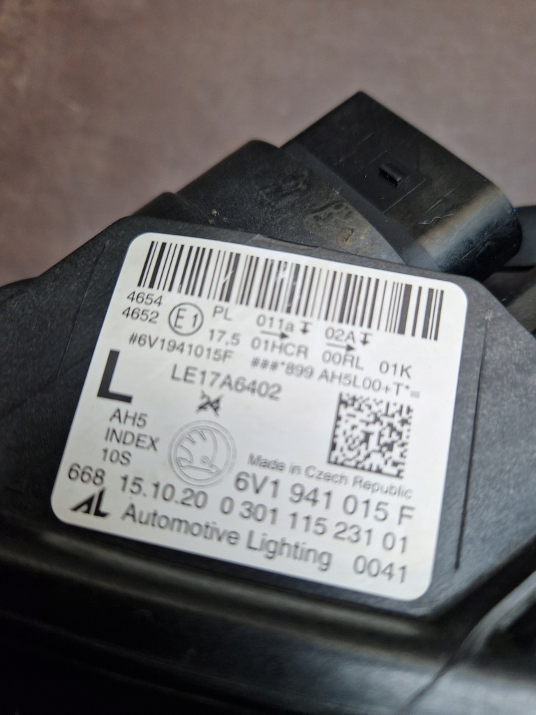 фото №10, Skoda fabia iii lift 6v1 лампа перед левая full led