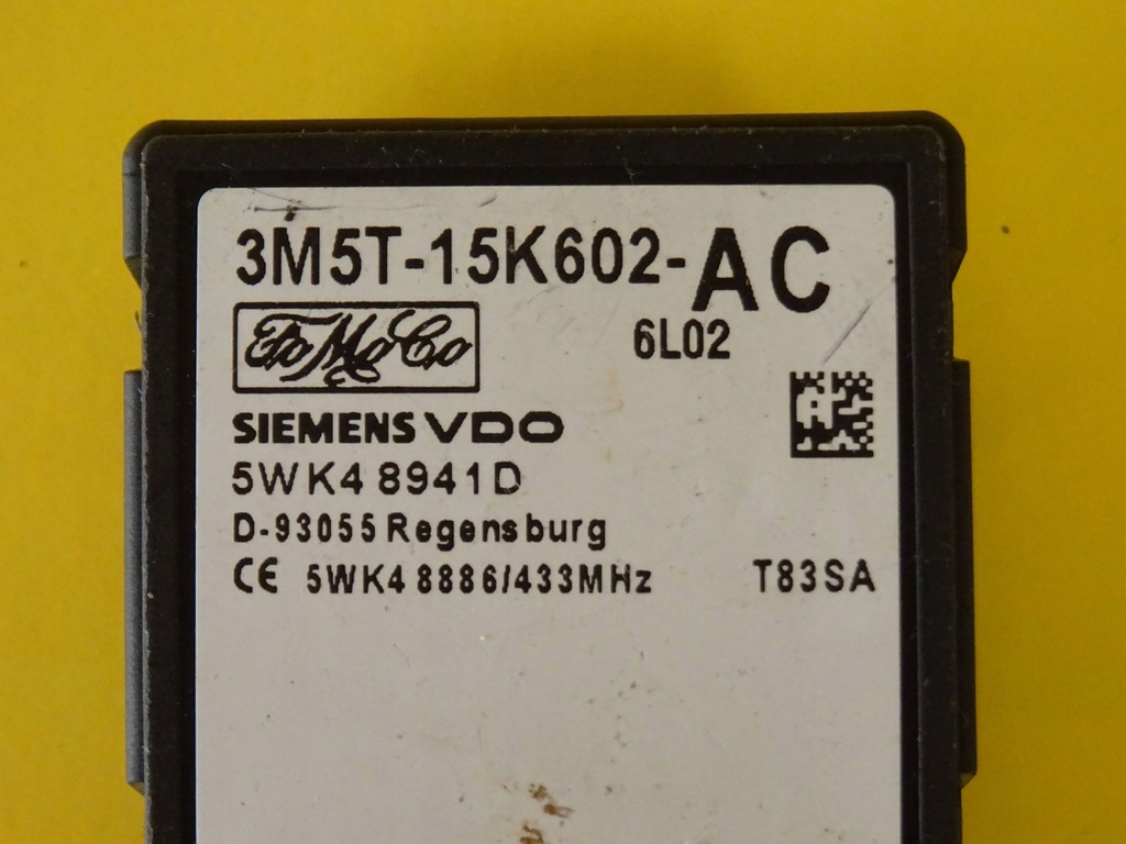 фото №1, Модуль імобілайзер ford focus 3m5t-15k602-ac nr195