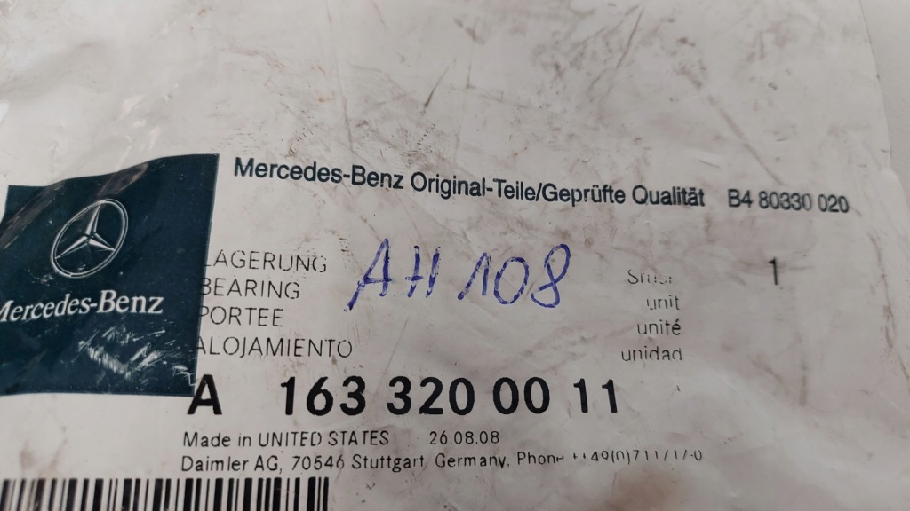 Mercedes ml w163 резиновый элемент стабилизатора задний Доставка