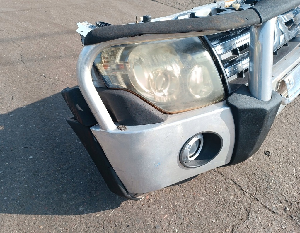 фото №9, Бампер перед передній aluminiowy лампа решітка радіатора комплект mitsubishi pajero iv