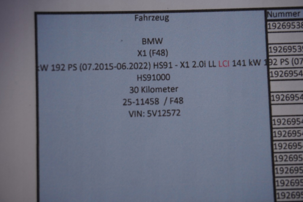 фото №6, Поворотный кулак рычаги амортизатор bmw x1 f48 6886753 30km.