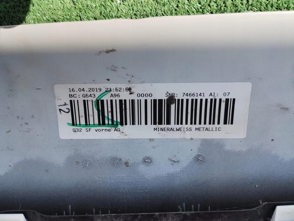 фото №16, Бампер перед bmw 6 gt g32 7415532 оригинальный номер новый комплект жгут омыватель drl хром