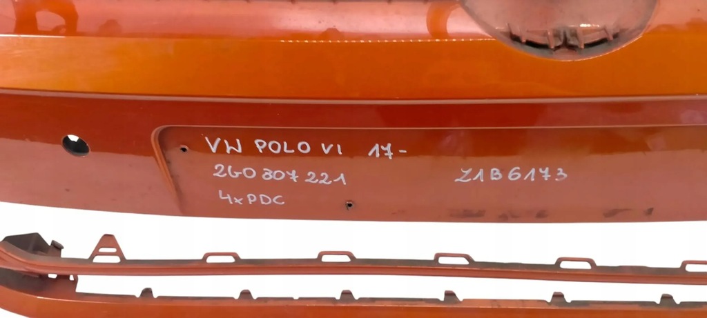 фото №7, Vw polo vi 6 2017- бампер передний перед 2g0807221 4xpdc