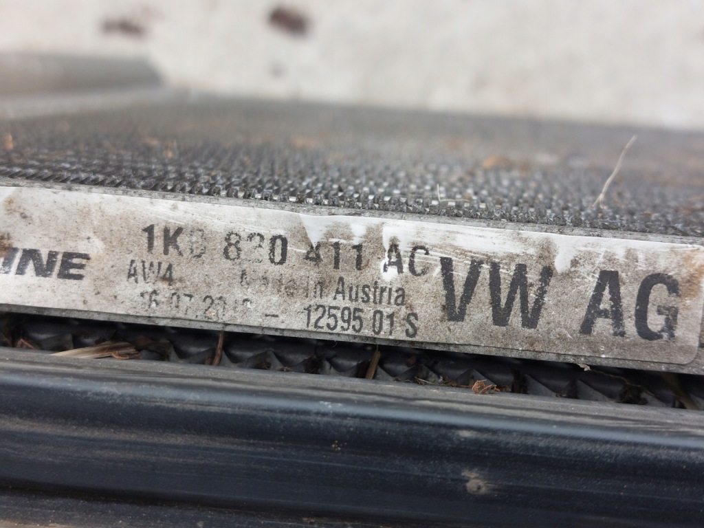 Радиатор воды интеркулер вентилятор 1.6 tdi golf vi superb 2 leon 2 vw в Украине