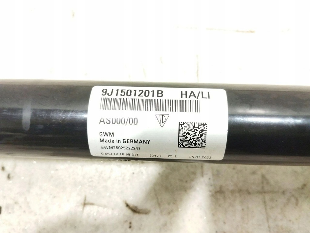 фото №7, Porsche taycan 9j1 2022 приводные валы приводные