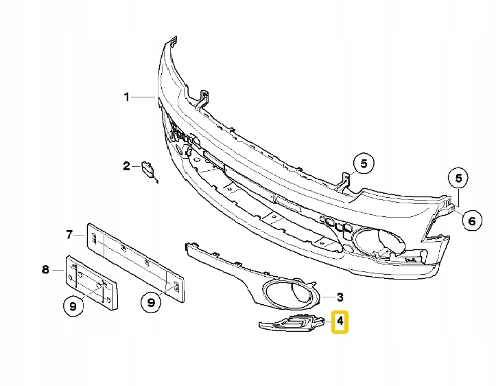фото №5, Оригінальна решітка бампера ліва mini r55 r56