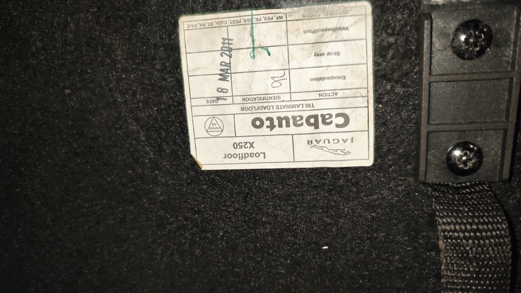 фото №6, Обшивка пол багажника jaguar xf x250 2011