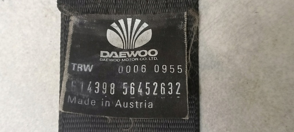 фото №10, Pas безпеки лівий перед nubira 1.6 16v