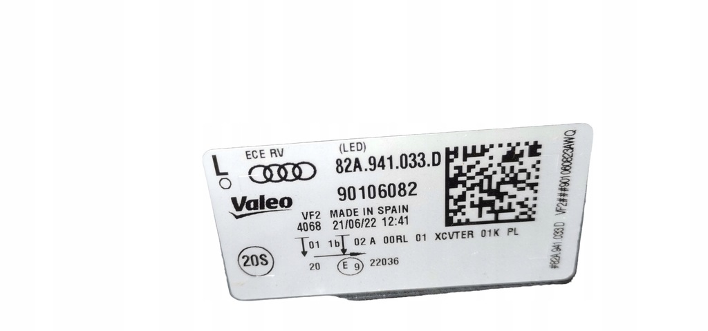 фото №14, Audi a1 ii 2018- лампа левая передняя full led 82a941033d