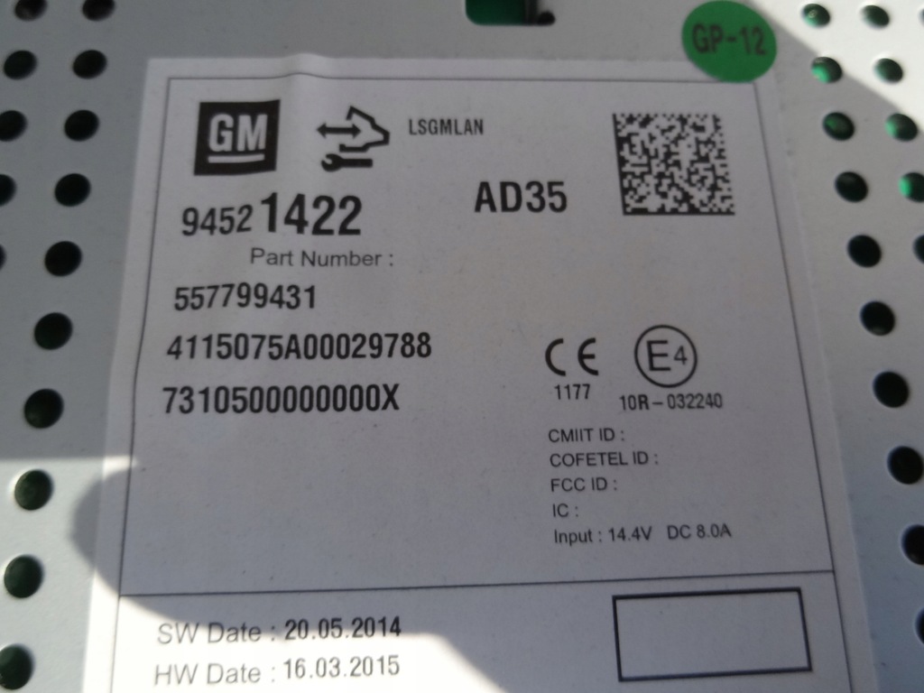 фото №8, Opel mokka i 2015 радио cd комплект оригинал