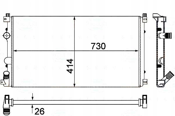 фото №1, Behr hella радиатор wody nissan interstar dci 80
