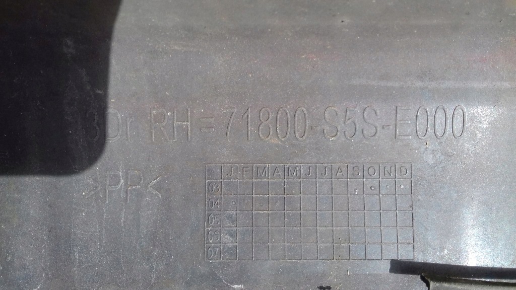 фото №15, Молдинг поріг накладка ліва права honda civic vii 3d hb lift 04-06 r81