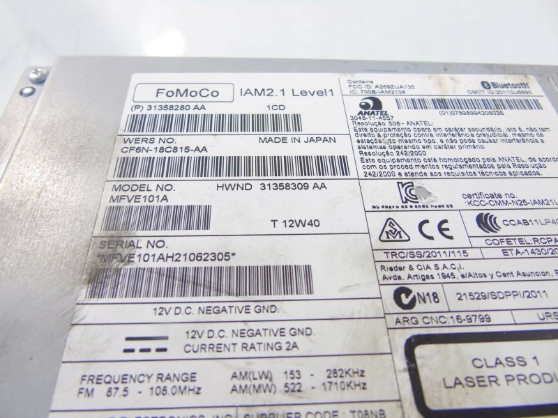 фото №2, Volvo v40 ii радио заводской 31358280