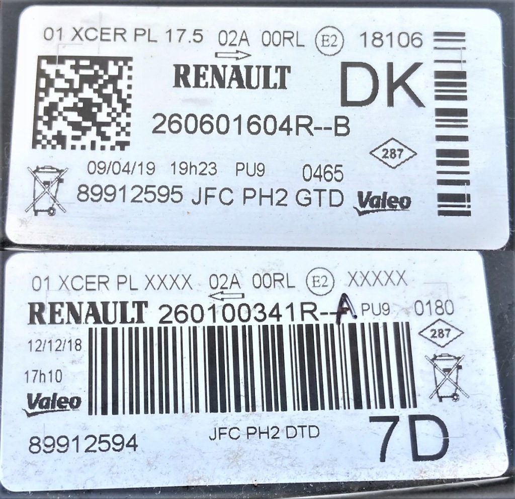 фото №2, Renault espace v 5 lift лампы led matrix vision